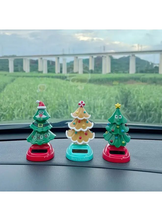 Christmas Tree Car Decoration With Santa Hat Candy Cane Gift Type C Style - Image 3